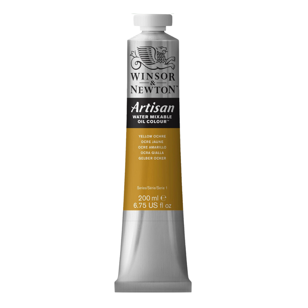 artisan water mixable oil paint yellow ochre winsor newton